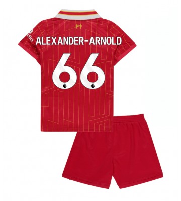 Liverpool Alexander-Arnold #66 Primera Equipación Niños 2024-25 Manga Corta (+ Pantalones cortos)